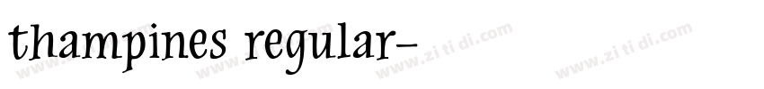 thampines regular字体转换
